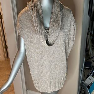 Escada sleeveless sweater. Gold/silver hues. Size 42 Italian